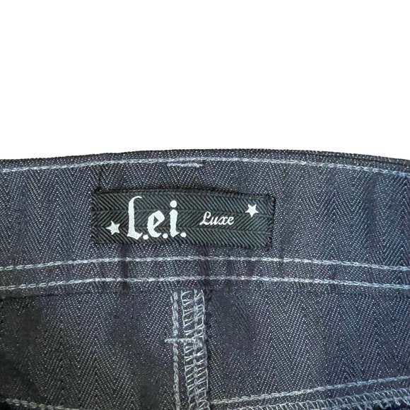 L.E.I. Benett Skinny Jeans Size‎ 9 Regular Black Juniors Denim Stretch 32X32 - Picture 4 of 6